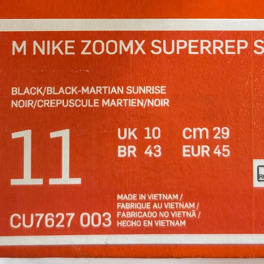 Nike ZoomX Superrep Surge Black Martian Sunrise Shoes‎